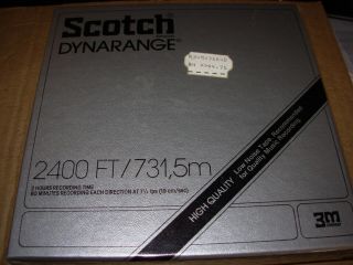 Blank Reel To Reel Tape - Scotch Dynarange 7r - 2400 - -