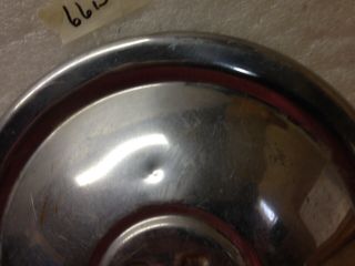 Vintage Dog Dish HUB CAP 9 1/2” ACROSS THE TOP and 9” ACROSS BOTTOM 3