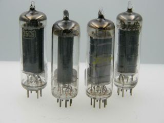 4 Strong Black Plate 35c5 Tung Sol Zenith Rca 3500 To 4000gm Serious Tubes H657