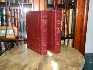 Easton Press " John Quincy Adams " Vol I And Ii Never Read Leather/gold