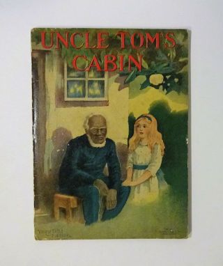 C 1910s Uncle Toms Cabin By Harriet Beecher Stowe,  Illust Young Folks Edition Vg