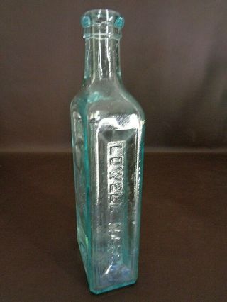 Vintage Hood ' s Sarsaparilla Aqua Glass Bottle (15C013) 2