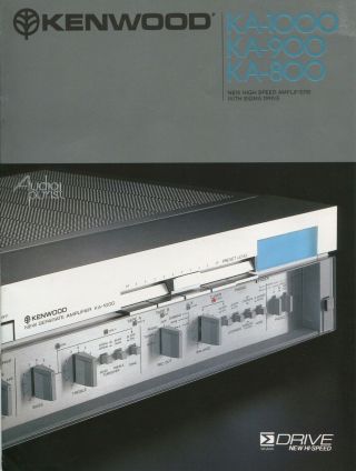 Kenwood Ka - 1000,  Ka - 900,  Ka - 800 Tuner Brochure