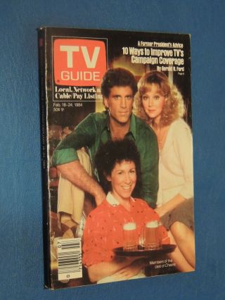 Vintage 1984 Tv Guide Cheers Danson Long No Label