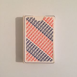 American Airlines Vintage 1970s Plastic Coated Playing Cards