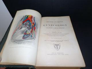 Antique 1913 Medical Book - Principles And Practice Of Gynecology - Ec Dudley Md