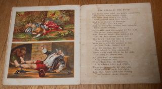 c1875 Antique Children ' s Book McLoughlin Bros Babes in the Woods Aunt Louisa ' s 4
