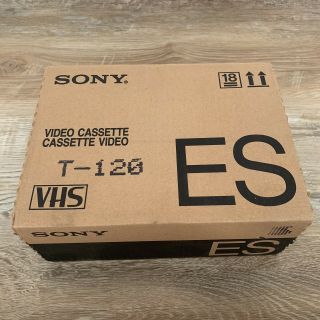Sony ES T - 120 ESC VHS Blank Recording Tapes 6hr CASE of 10 Tapes. 2