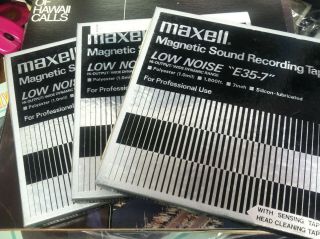 Maxell E35 - 7 Low Noise Reel To Reel Recording Tape 7 " - 1800ft 3 Total