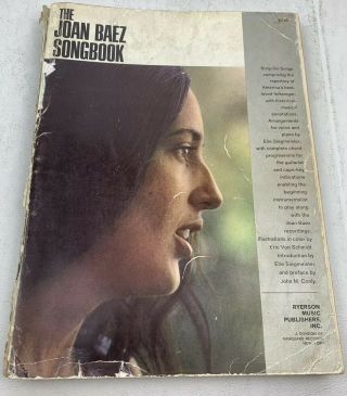 Joan Baez Songbook Vintage 1964 Collectors Book Guitar Piano Folk Music Vocals