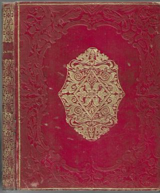 Album For Autographs.  35 Manuscript Pages.  Filled With Poems,  Etc.  Red Leather