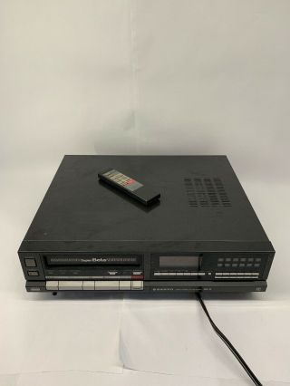 Sanyo Vcr 4027 Beta Hd Color Video Cassette Recorder Not
