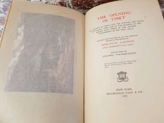 THE OPENING OF TIBET Perceval Landon ILLUSTRATED 1905 1st Ed Travel 4