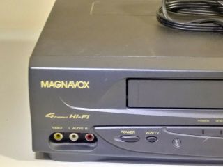 Magnavox Philips VHS HQ 4 Head HiFi VCR Player Model VR601BMX21 4
