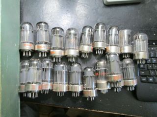 Matched Quad Of Rca Type 6080 Vacuum Tubes Test 90 Of Nos