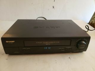 Sharp Vhs Player Vc - A582u Vcr 4 Head Hi - Fi Picture Video Cassette Recorder