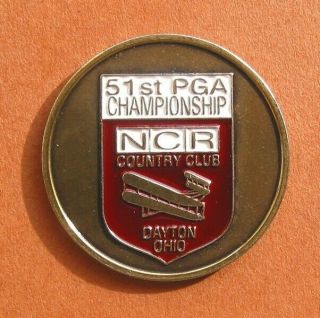 1969 Us Pga Vintage Hand Painted Old Golf Ball Marker 1 " Coin