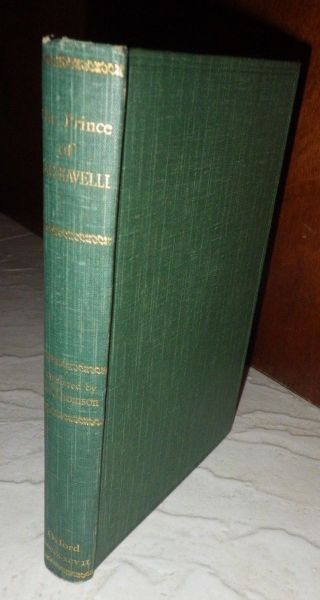 1897 Oxford Clarendon Press The Prince By Niccolo Machiavelli 2nd Ed Translated