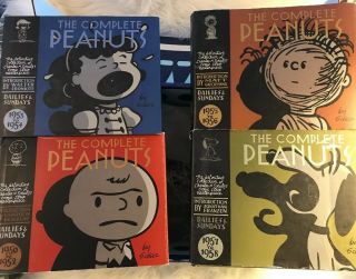 The Complete Peanuts 1950 - 1952,  1953 - 1954,  1955 - 1956,  1957 - 1958 Charles M.  Schulz