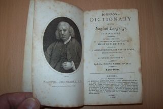 1818 Johnsons dictionary of the English language in minature 2