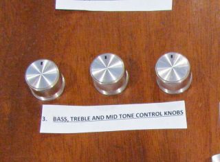 Parting Out Sansui 9090 Bass Treble And Mid Tone Control Knobs Full Set Of 3