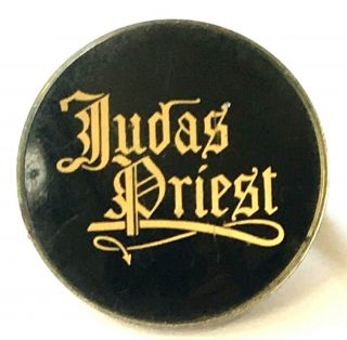 Judas Priest - Old Og Vintage 70/80`s Crystal Prismatic Metal Pin Badge Nwobhm