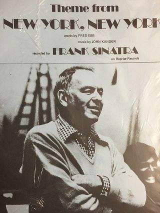Frank Sinatra - " York,  York " Vintage Sheet Music Australia (m381)