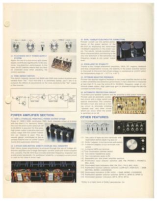 Pioneer SX - 1010 Stereo Receiver Brochure 1974 & Lab Report 4
