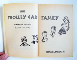 The Trolley Car Family by Eleanor Clymer (1975,  PB) 12th Print Vintage Scholastic 3