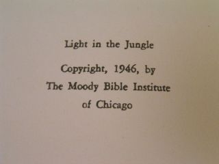 Light in the Jungle 1946 Laura & Gordon Smith Signed Christian Missionary Book 4