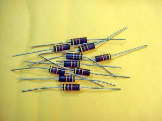10 X Ab Allen Bradley 47k 1w Carbon Composition Resistor