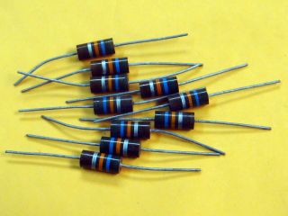 10 X Ab Allen Bradley 56k 2w Carbon Composition Resistor