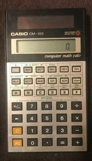 Casio Cm - 100 High Power Solar Scientific Math Calculator Great