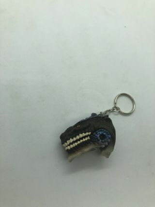 Vtg Equity Toys Godzilla Monster Killer Key Chain With Biting Action Jaw 1998
