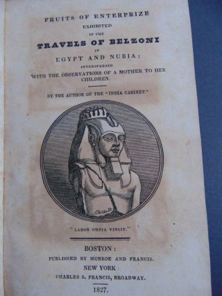 Travels Of Belzoni In Egypt And Nubia.  1827 - 24 Plates