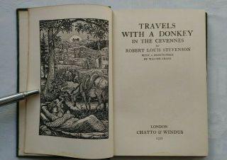 Robert Louis Stevenson Travels With A Donkey In The Cevennes H/b 1921 Pocket Ed