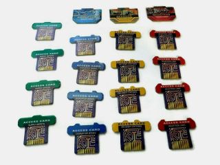 Vintage The Omega Virus Electronic Board Game (16) Access Cards Replacements 2