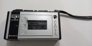 Retro Hitachi Portable Side Loading Cassette Tape Recorder (trq - 30)
