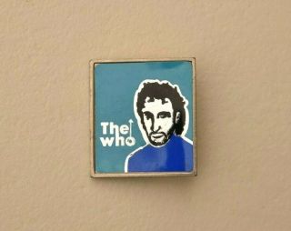 Vintage The Metal Pin Badge.  British Mod Rock Pop Music,  Pete Townshend