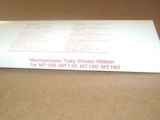 Vintage printer ribbon - Mannesmann Tally - MT100 MT110 MT120 MT160 - 707 239 3
