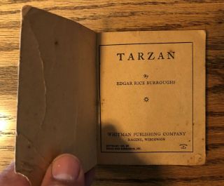 Tarzan,  Tarzan Ice Cream Premium Big Little Book giveaway,  1935 softcover 4