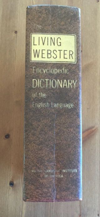 The Living Webster Encyclopedic Dictionary Of The English Language 1977 HB Vntg 3