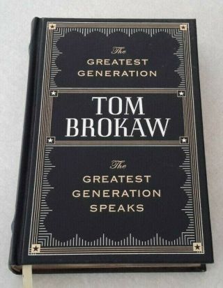The Greatest Generation Tom Brokaw Leatherbound