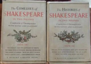 Comedies,  Tragedies,  And Histories Of Shakespeare Modern Library (4 Books)