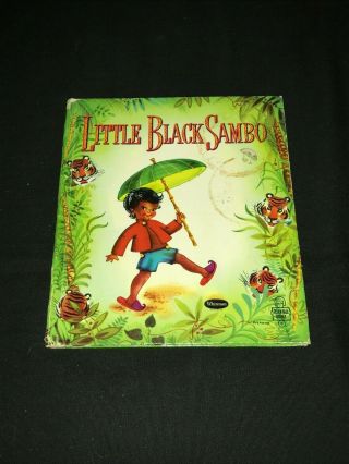 Little Black Sambo 1950 Whitman Tell - A - Tales Book Vgc