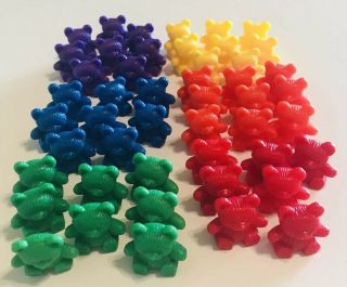 Vintage Counting & Sorting Bears Assorted Colors Preschool Classroom