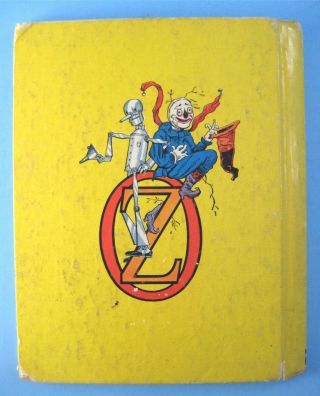 1939 Rand McNally Scarecrow & Tin Woodman/Princess Ozma Wizard of Oz Book Jr Ed 2