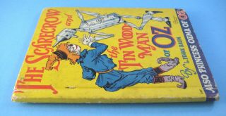 1939 Rand McNally Scarecrow & Tin Woodman/Princess Ozma Wizard of Oz Book Jr Ed 3