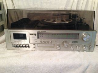 Morse Electrophonic Stereo W 8 Track Cassette Phono Radio Record Player