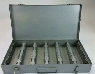 Vintage Atco Metal Slide Holder Case Holds 150 Slides Case Only